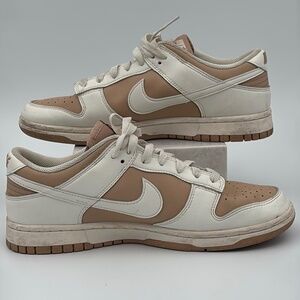 Nike Dunk Low Next Nature Sneakers in Hemp & Sail Colorway Size 10